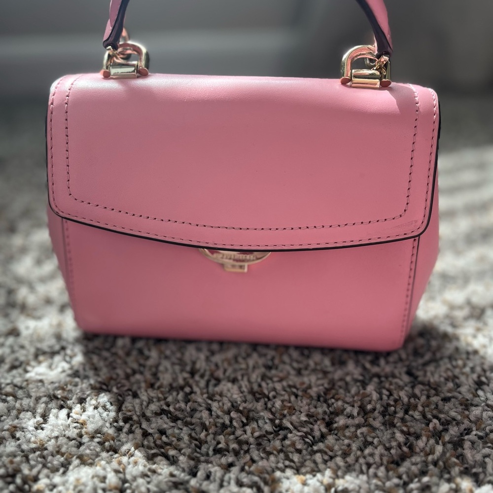 Michael Kors Rose Leather Ava Top handle